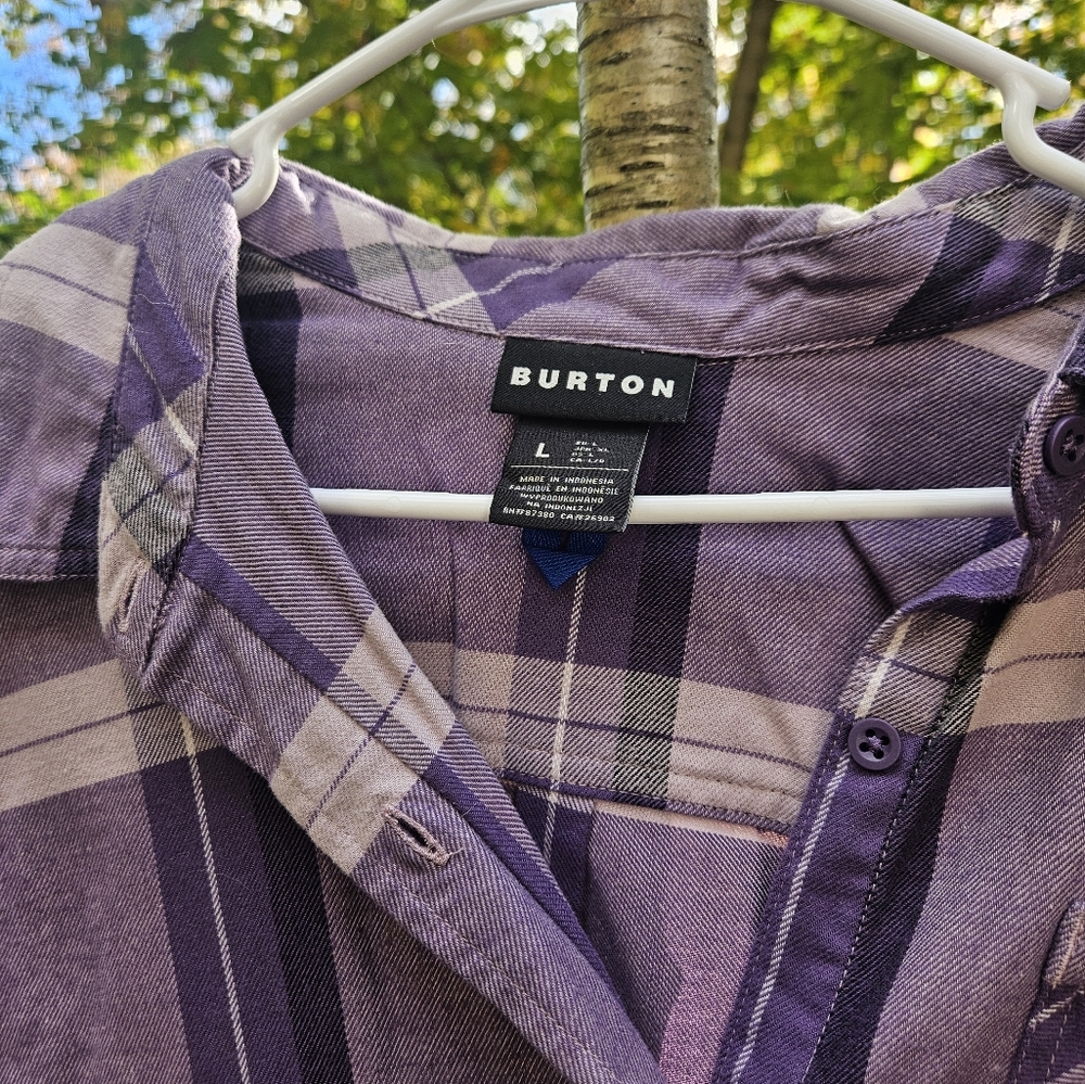Burton Plaid Button Up Flannel - image 3